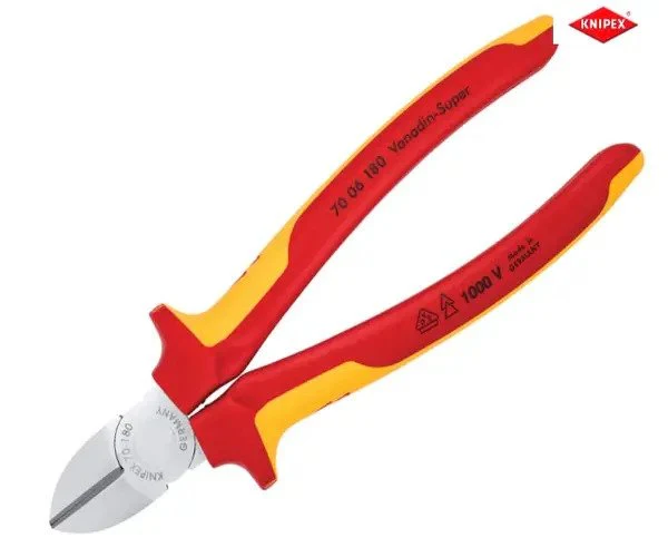 Knipex VDE Diagonal Cutter 180mm - Image 3