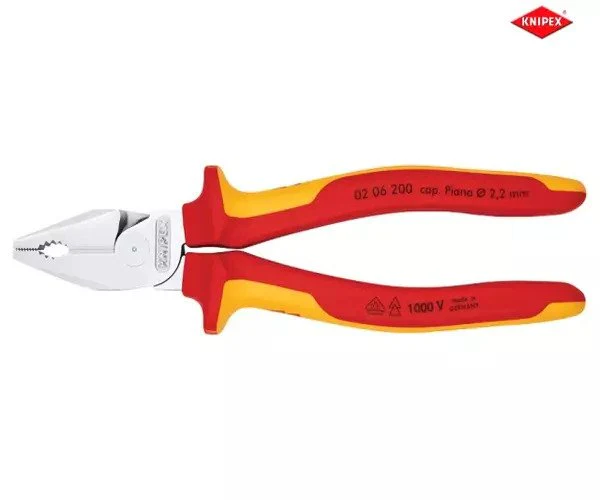 Knipex VDE High Leverage Combination Pliers 200mm - Image 3