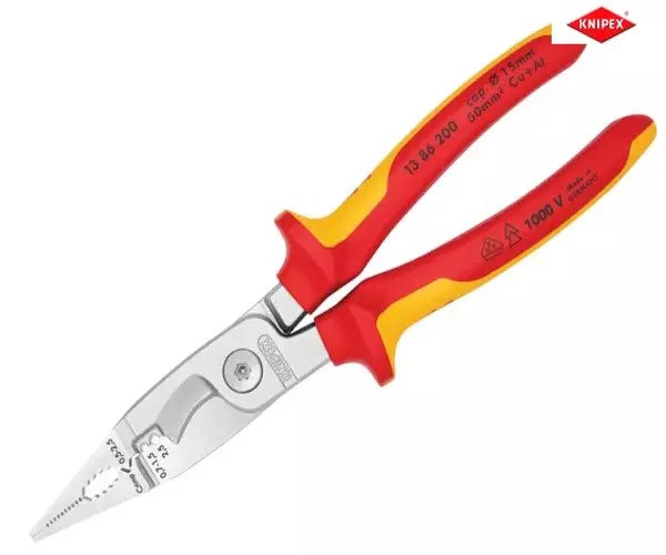 Knipex VDE Multifunctional Installation Pliers 200mm