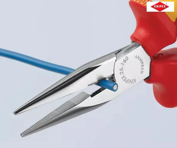 Knipex VDE Snipe Nose Side Cutting Pliers (Radio) 160mm - Image 5