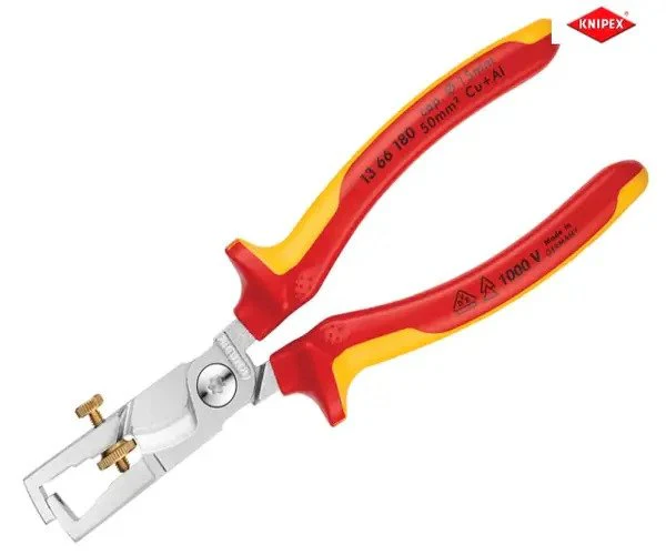 Knipex VDE StriX Insulation Stripper with Cable Shears 180mm