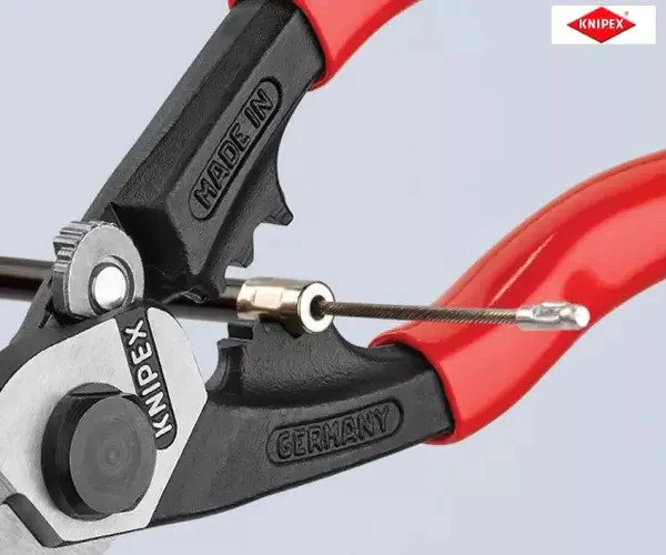 Knipex Wire Rope/Bowden Cable Cutter PVC Grip 190mm - Image 9