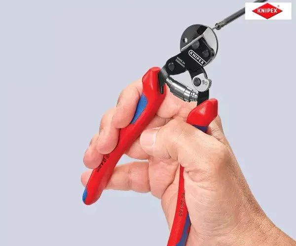 Knipex Wire Rope Cutters Multi-Component Grip 160mm - Image 6