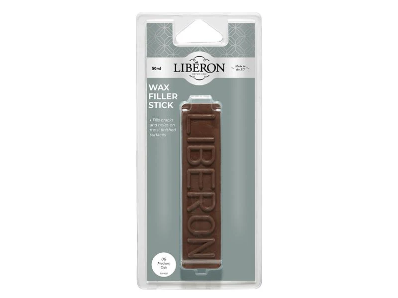 Liberon Wax Filler Stick 08 Medium Oak 50g - Image 2