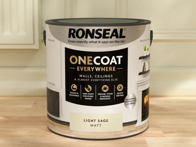 Ronseal One Coat Everywhere Interior Paint Light Sage Matt 2.5 litre