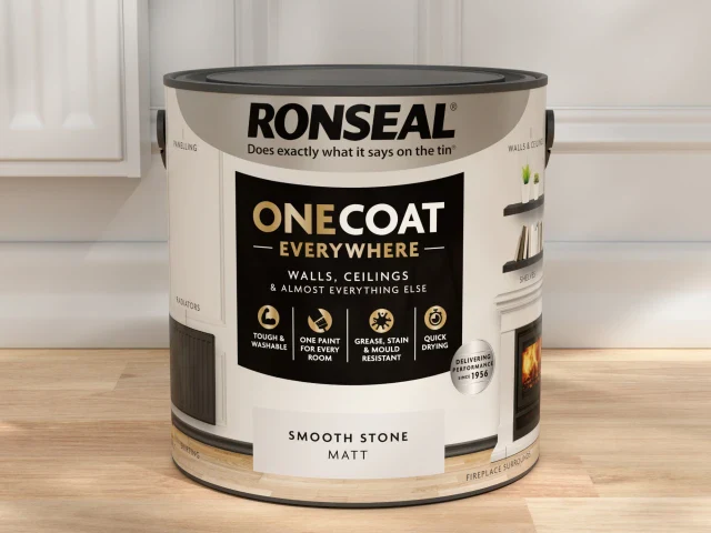 Ronseal One Coat Everywhere Interior Smooth Stone Matt 2.5 litre