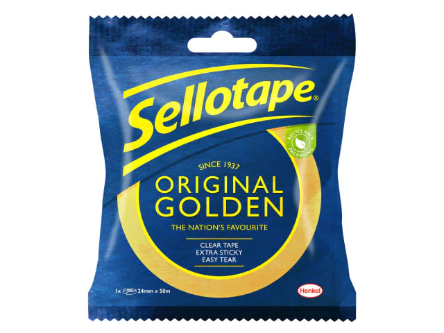 Sellotape Original Golden Sticky Tape - 1 Roll 24mm x 50m - Image 6
