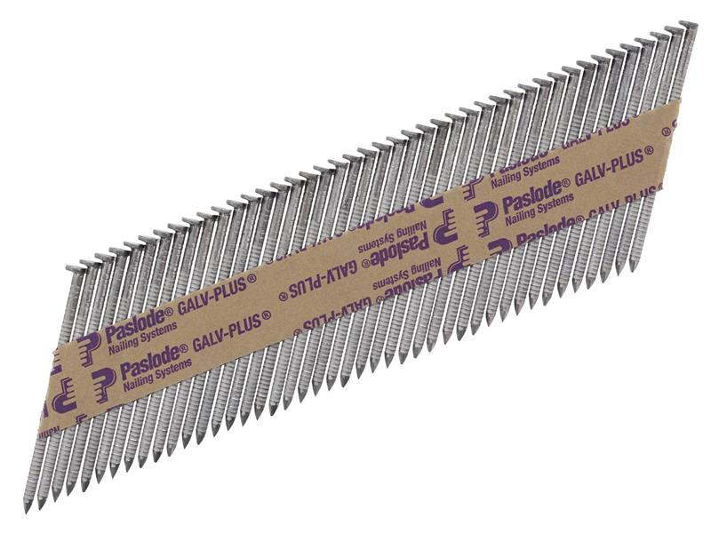Paslode 2.8 x 63mm IM350 Ring Nails Galv-Plus® Finish Box of 3300 + 3 Fuel Cells