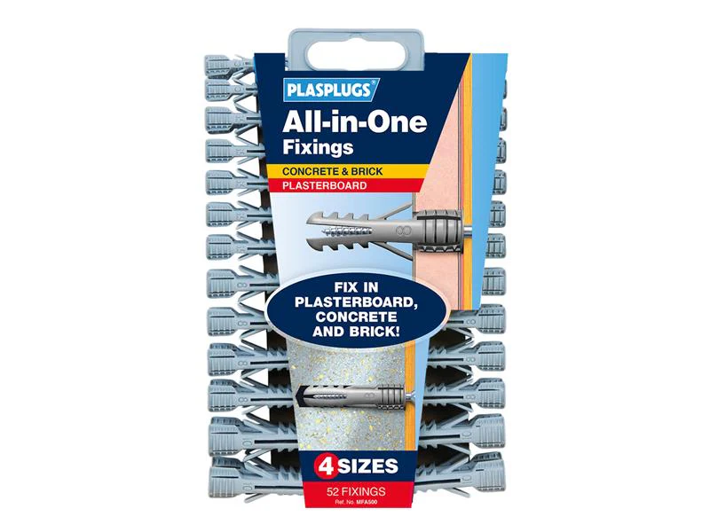 Plasplugs  MFA 500 All-In-One Fixings Assorted (52)