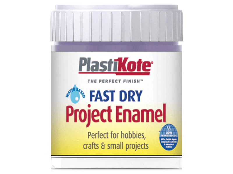 PlastiKote Fast Dry Enamel Paint B22 Bottle Lavender 59ml