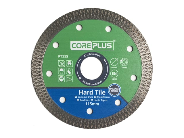 CorePlus Porcelain Diamond Blade 115mm CDU of 15 Blades - Image 3