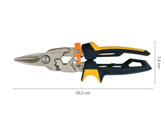 Fiskars PowerGear™ Aviation Snips Straight Cut 250mm (10in) - Image 4