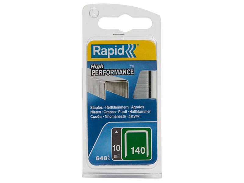 Rapid  140/10NB 10mm Galvanised Staples (Narrow Box 650)