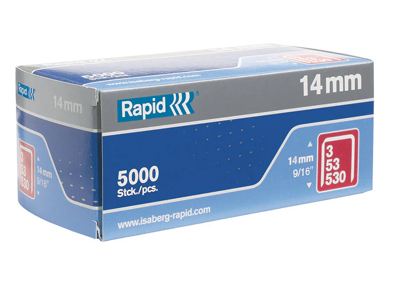 Rapid  53/14B 14mm Galvanised Staples (Box 5000)