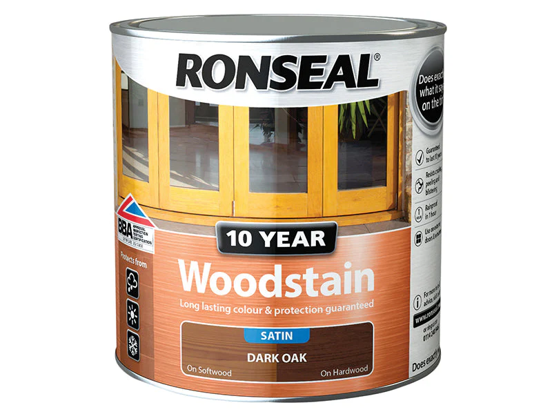 Ronseal  10 Year Woodstain Dark Oak 2.5 litre