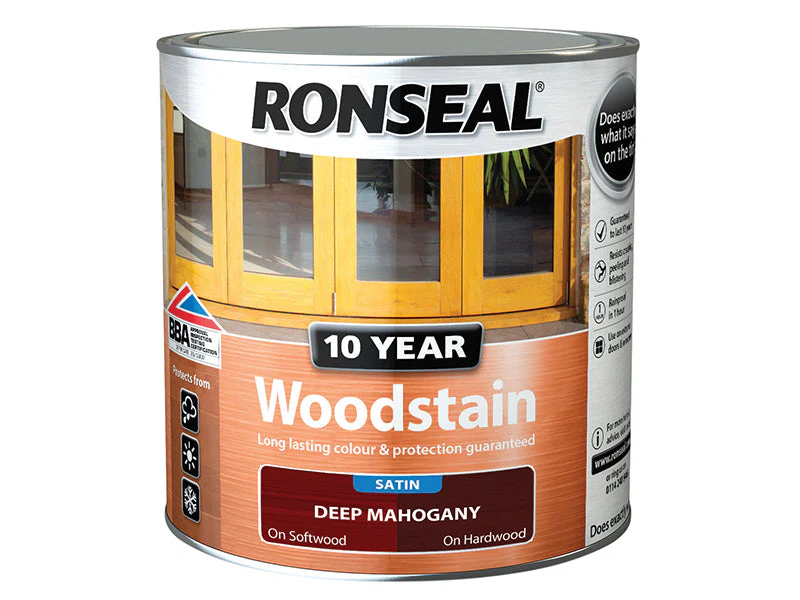 Ronseal  10 Year Woodstain Deep Mahogany 750ml