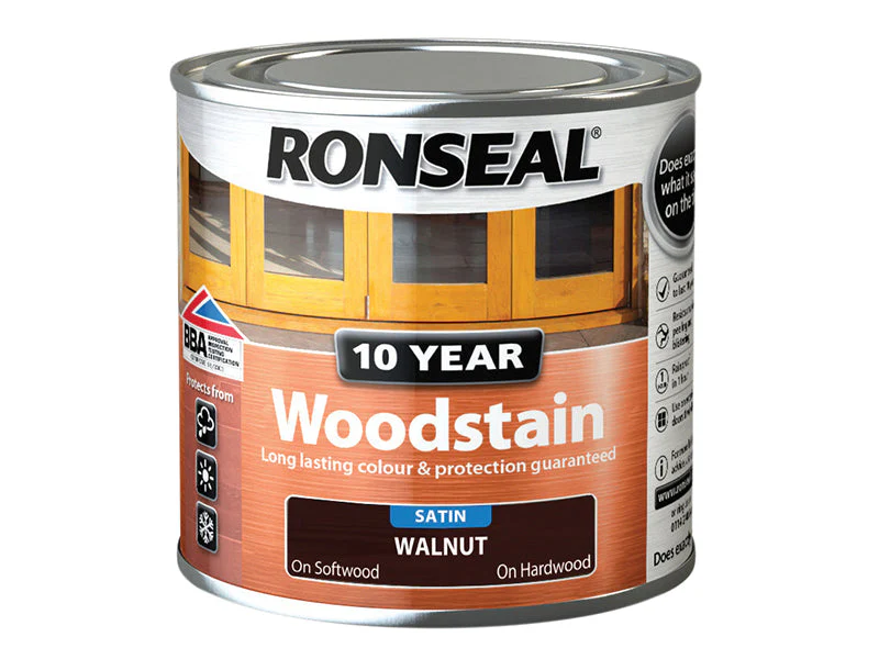 Ronseal  10 Year Woodstain Walnut 250ml