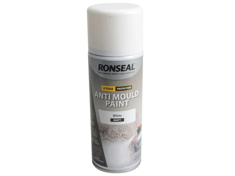 Ronseal  6 Year Anti Mould Aerosol White Matt 400ml