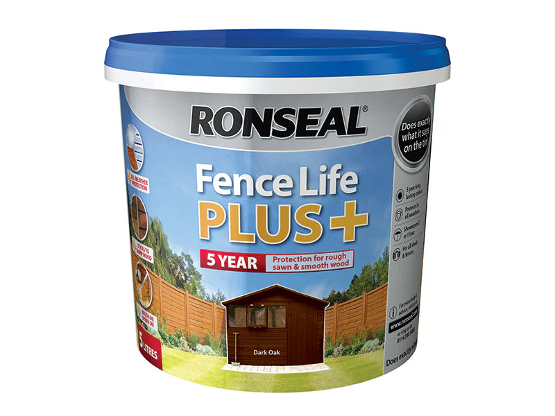 Ronseal Fence Life Plus+ Dark Oak 5 litre