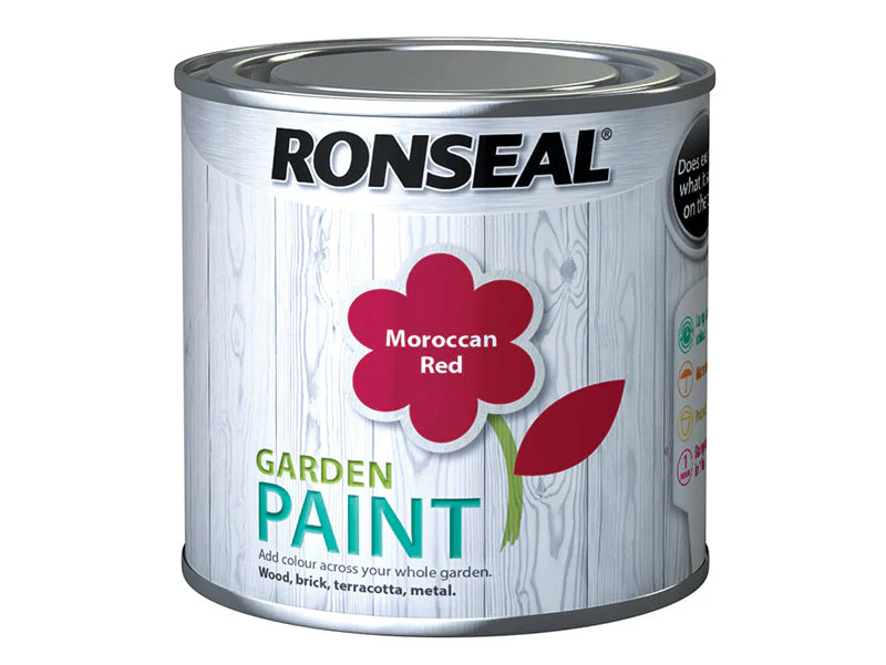 Ronseal  Garden Paint Moroccan Red 250ml