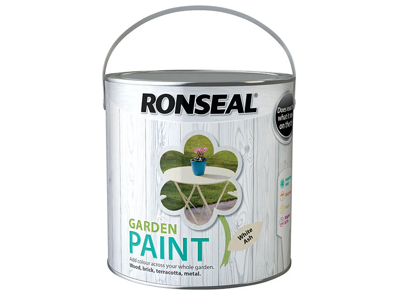 Ronseal  Garden Paint White Ash 2.5 litre
