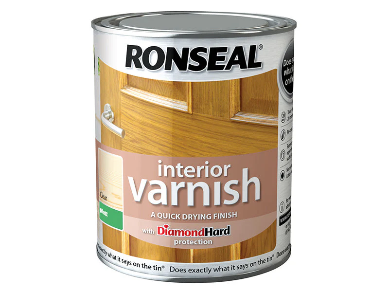 Ronseal  Interior Varnish Quick Dry Matt Clear 250ml