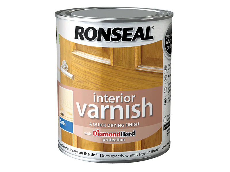 Ronseal  Interior Varnish Quick Dry Satin Clear 2.5 litre