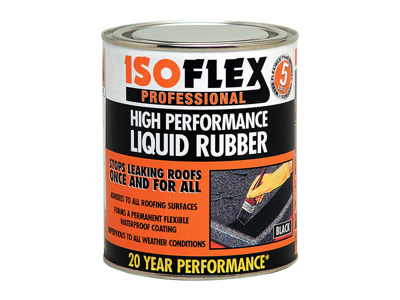 Ronseal  Isoflex Liquid Rubber Black 4.25 litre