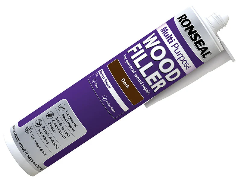 Ronseal Multipurpose Wood Filler Cartridge Dark 310ml