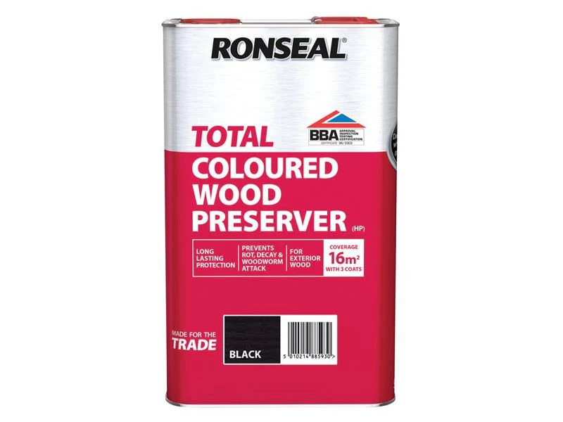 Ronseal  Trade Total Wood Preserver Black 5 litre