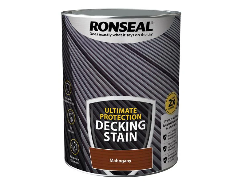 Ronseal  Ultimate Protection Decking Stain Rich Mahogany 5 litre