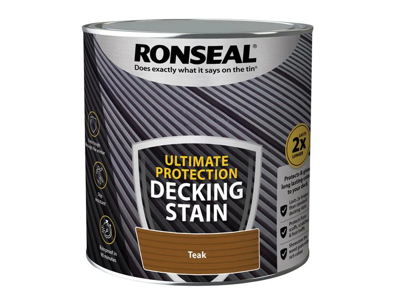 Ronseal  Ultimate Protection Decking Stain Rich Teak 2.5 litre