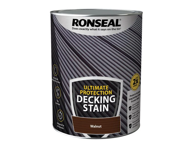 Ronseal  Ultimate Protection Decking Stain Walnut 5 litre