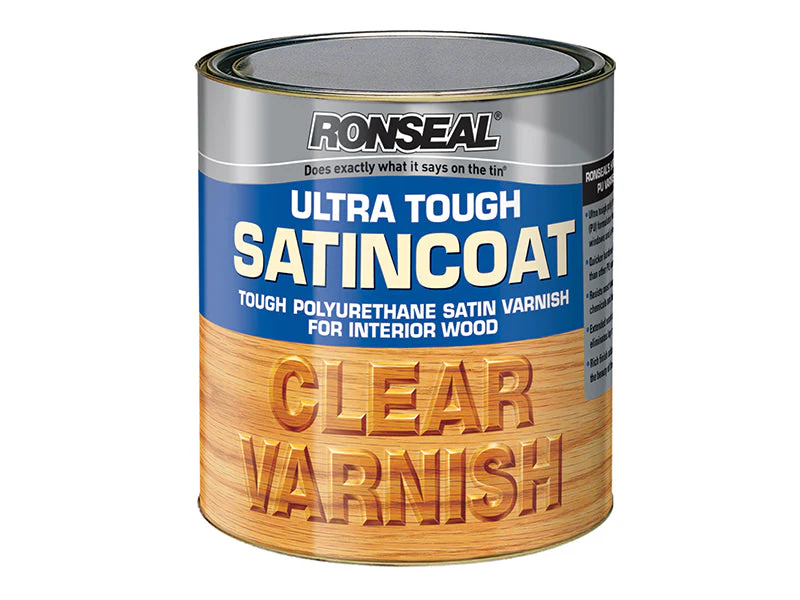Ronseal  Ultra Tough Internal Clear Satincoat Varnish 250ml