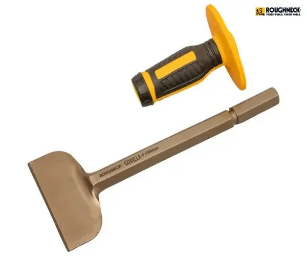 Roughneck Gorilla Brick Bolster with Non-Slip Hand Guard 102 x 279mm (4 x 11in) - Image 2