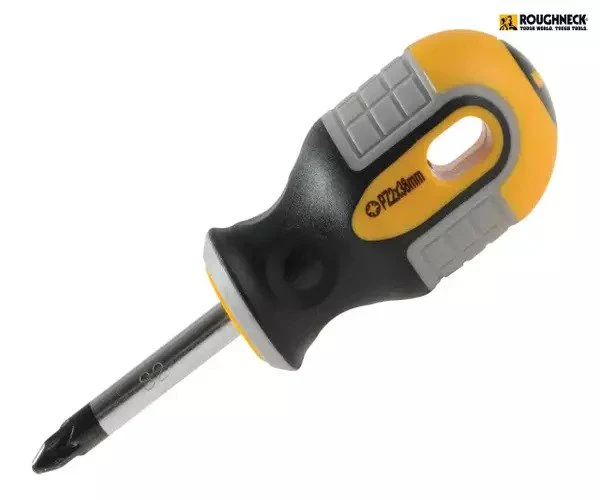 Roughneck Stubby Screwdriver Pozidriv Tip PZ2 x 38mm