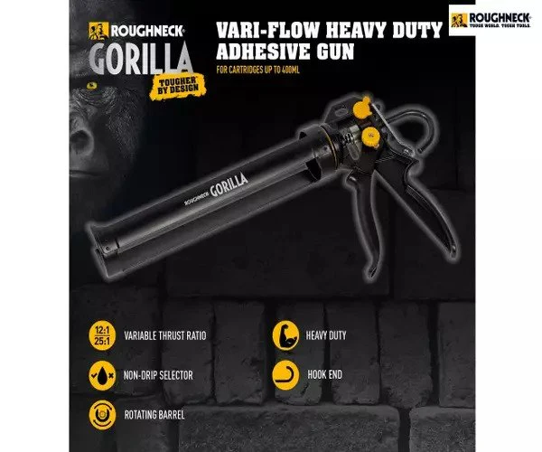 Roughneck Vari-Flow Heavy-Duty Sealant Gun 280mm (11in) - Image 3