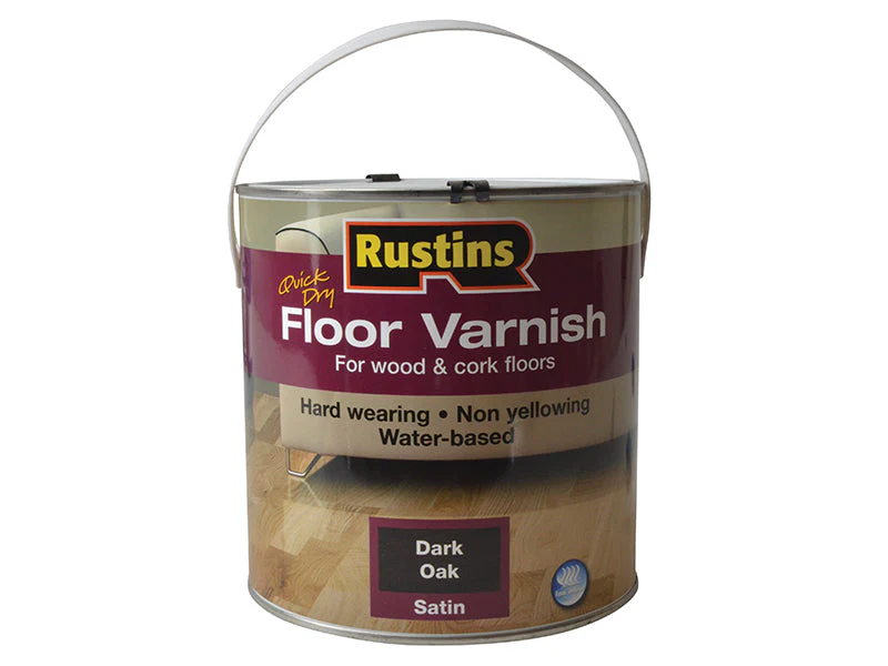 Rustins  Quick Dry Coloured Floor Varnish Dark Oak 2.5 litre