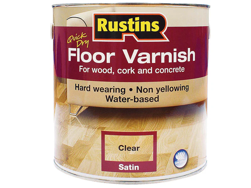 Rustins  Quick Dry Floor Varnish Satin 2.5 litre
