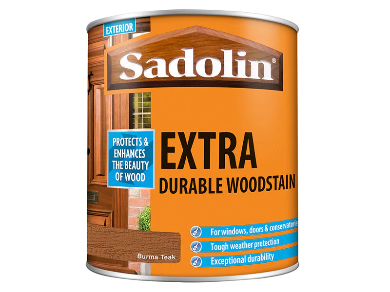 Sadolin  Extra Durable Woodstain Burma Teak 1 litre