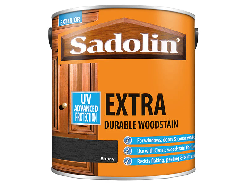 Sadolin  Extra Durable Woodstain Ebony 2.5 litre