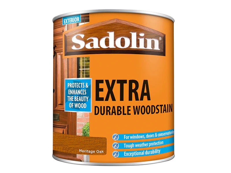 Sadolin  Extra Durable Woodstain Heritage Oak 1 litre