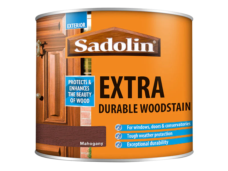 Sadolin  Extra Durable Woodstain Mahogany 500ml