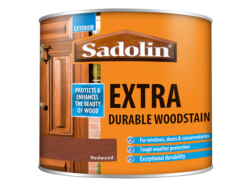 Sadolin  Extra Durable Woodstain Redwood 500ml