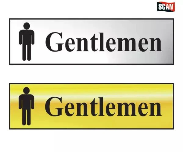 Scan Gentlemen - Polished Chrome Effect 200 x 50mm - Image 2