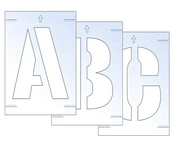 Scan Letter Stencil Kit 300mm