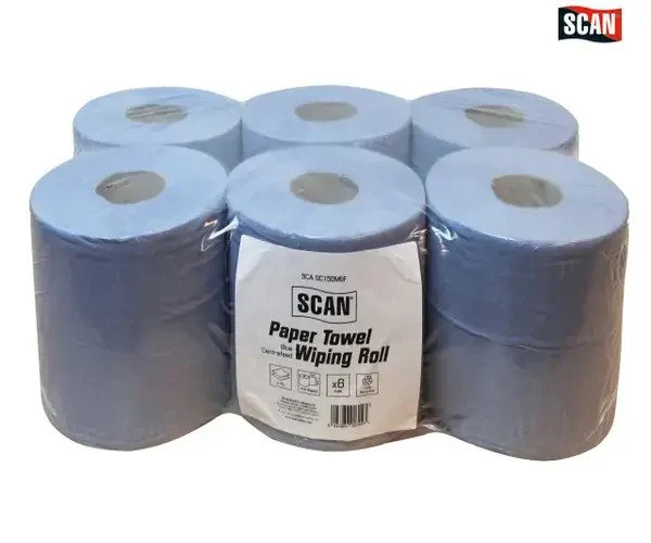 Scan Paper Towel Wiping Roll 2-Ply 176mm x 150m (Pack 6) - Image 2