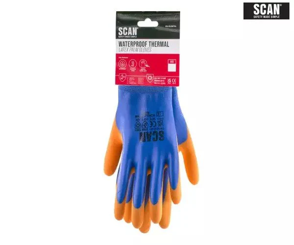 Scan Thermal Waterproof Latex Coated Gloves - Image 4