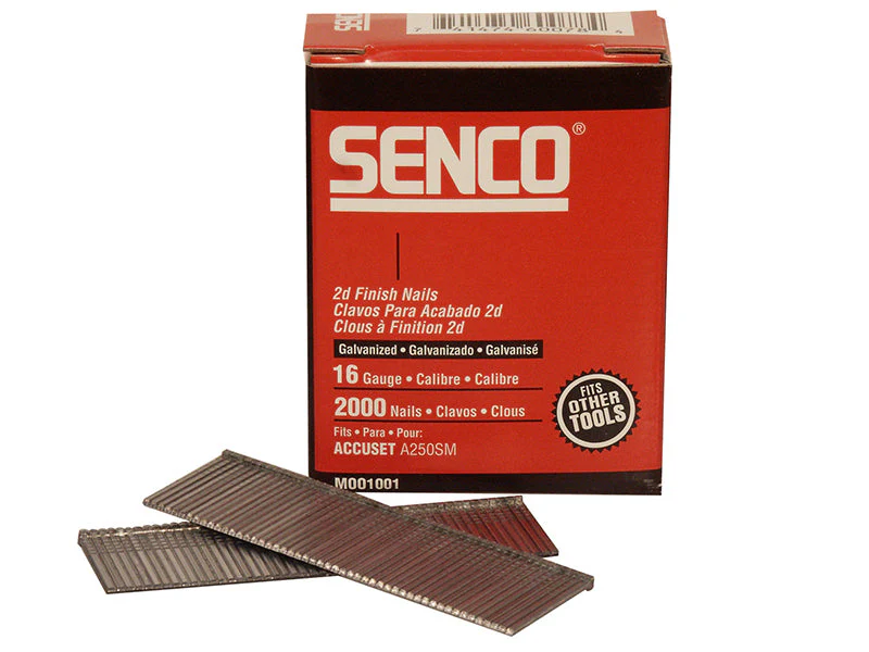 Senco  Straight Brad Nails Galvanised 16G x 50mm (Pack 2000)