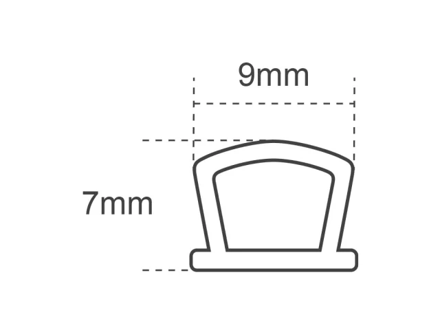 Faithfull Silicone Draught Excluder White 6M 9 x 7mm - Image 2